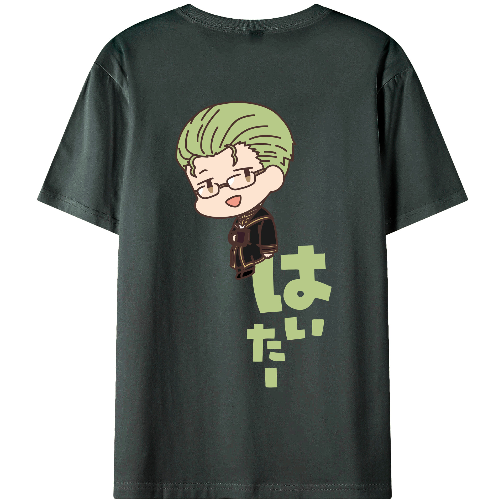 （画像用） 葬送のフリーレン Frieren 綿100％ メンズ半袖Tシャツ（バックプリント） 通気性